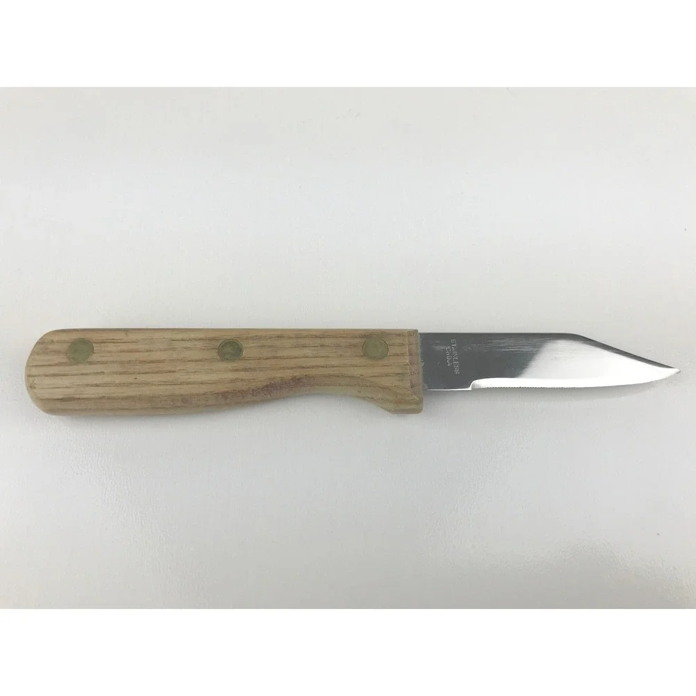 Chicago Cutlery Paring Utility Knife Walnut Wood‎ Handle Stainless Steel 3